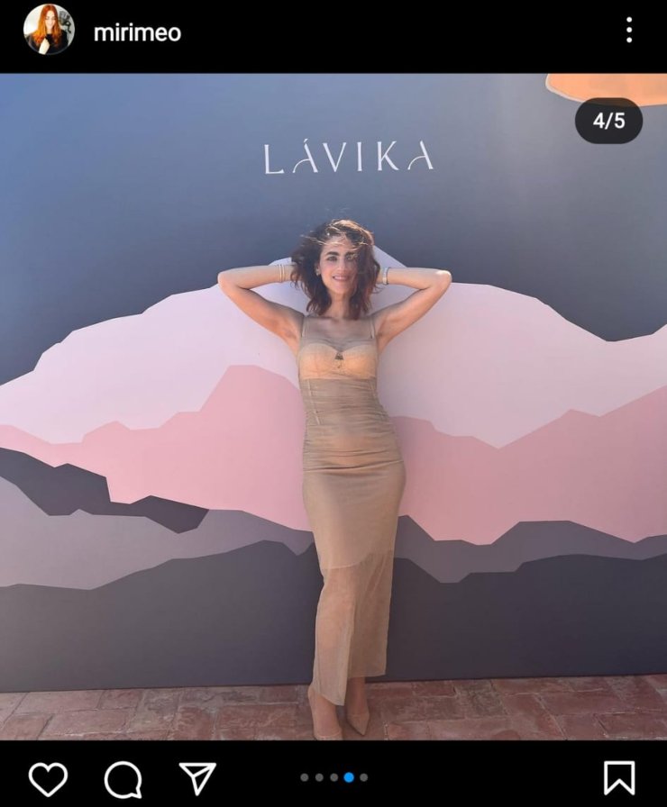 Miriam Leone alla presentazione del nuovo brand Lavika