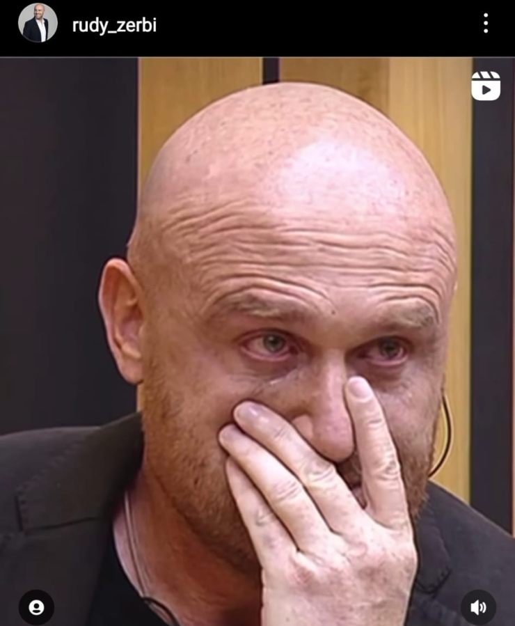 Rudy Zerbi in lacrime nello studio di Verissimo