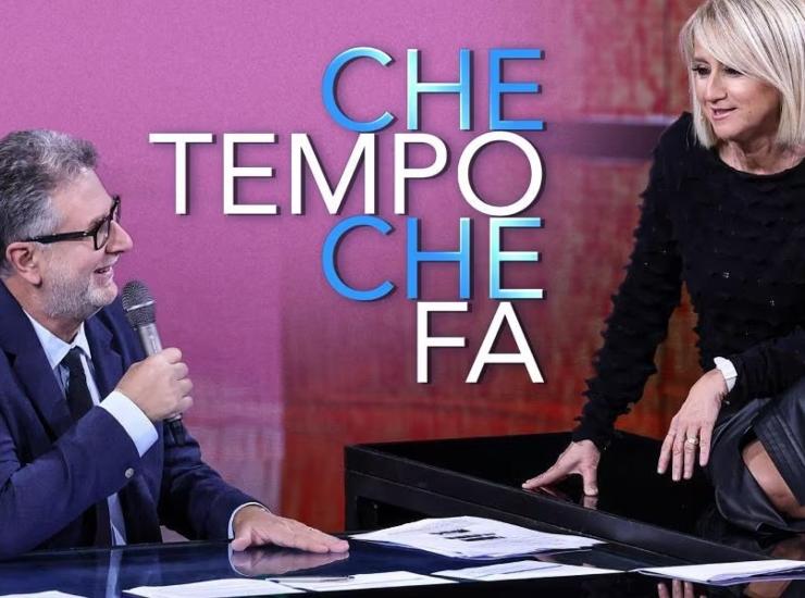 Fabio Fazio e Luciana Littizzetto nello studio di Che Tempo Che Fa