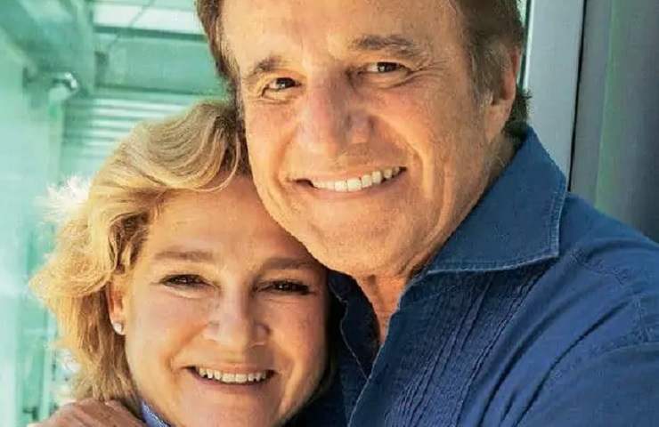 Christian De Sica con la moglie Silvia