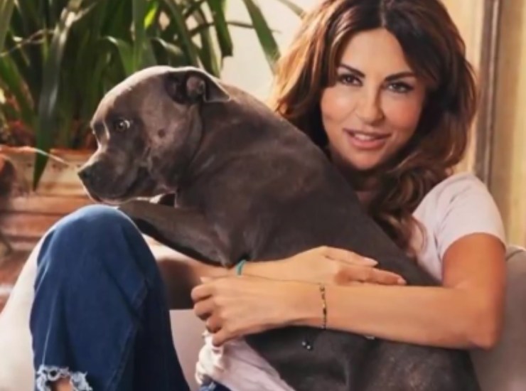 Sabrina Ferilli nel video in cui invita a denunciare chi abbandona animali.