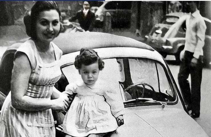 Barbara D'Urso con la madre Vera