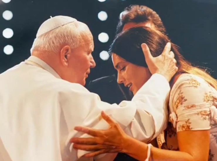 Romina, Al Bano e il Papa.