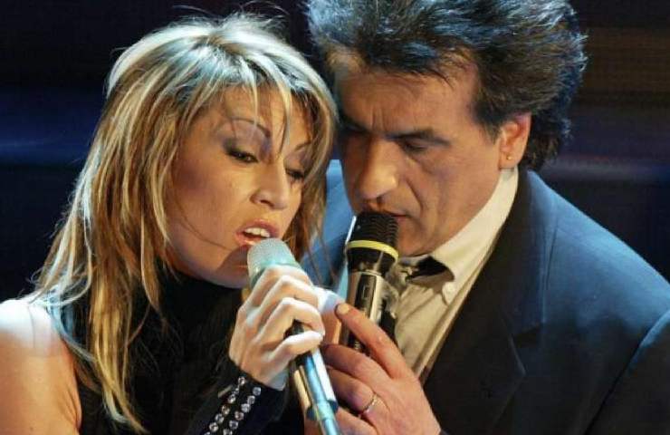 Annalisa Minetti e Toto Cutugno a Sanremo 2005 (Fonte web)
