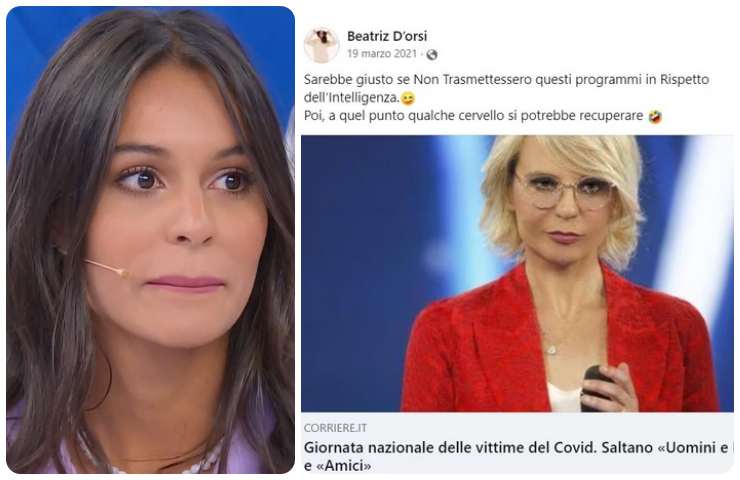 Le parole di Beatriz D'Orsi contro Uomini e Donne