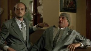 Fabris e Christian De Sica in una scena di Compagni di scuola