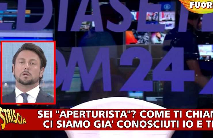 I fuori onda di Andrea Giambruno trasmessi da Striscia la notizia