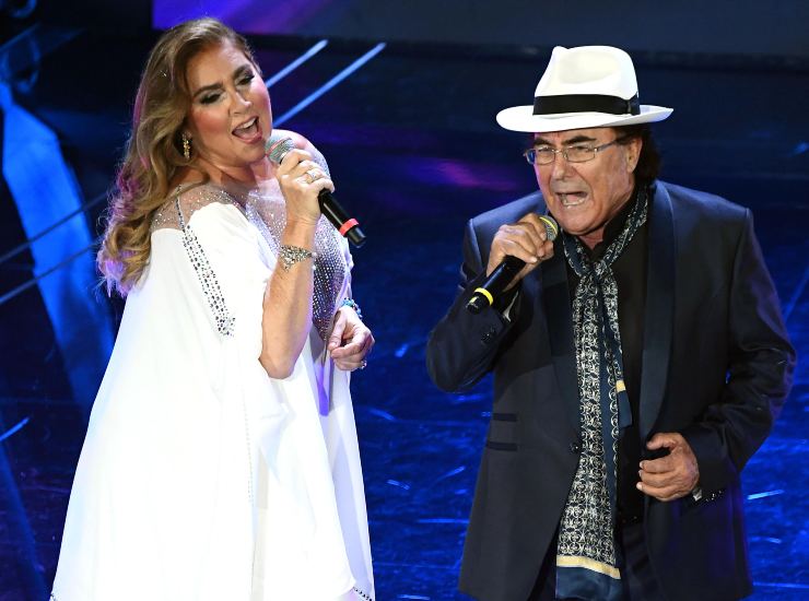 Romina Power e Al Bano sul palco dell'Ariston. (ANSA) - Metropolinotizie.it